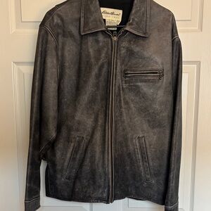 Vintage Distressed Eddie Bauer Women’s Leather Jacket